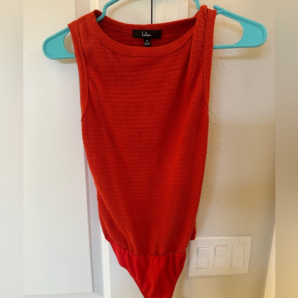 Lulus never worn red / orange bodysuit